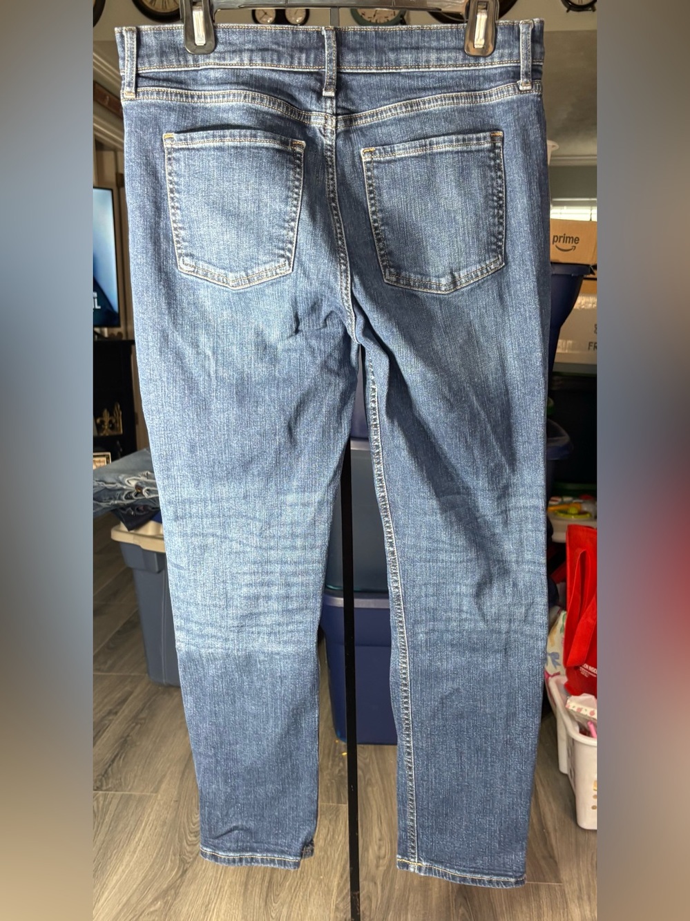 Banana Republic Denim Jeans in Medium Blue with Tan Stitching Size 8/29 EPC - Picture 3 of 7